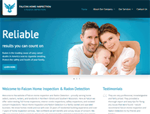 Tablet Screenshot of falconhomeinspection.net